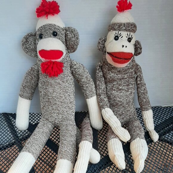 Sock Monkey- Mr and Mrs. - Picture 1 of 4